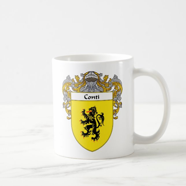 Conti Wappen (überzogen) Kaffeetasse (Rechts)