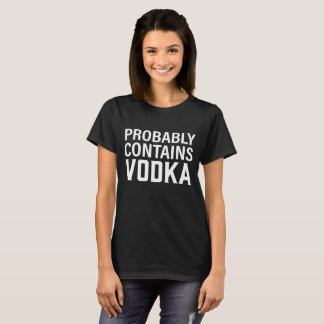 Contient probablement le T-shirt de vodka