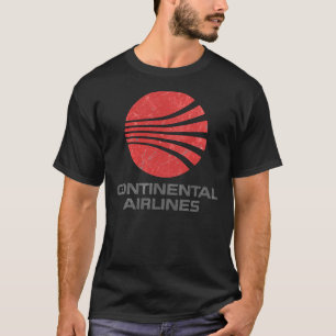 Continental Airlines Vintage Aviation    T-Shirt