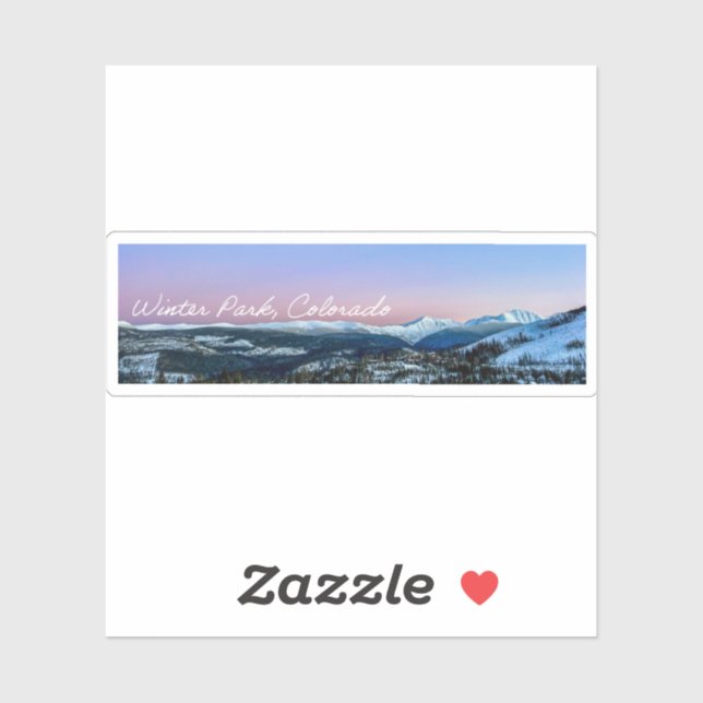 Continental Divide Custom-Cut Vinyl Sticker (Feuille)