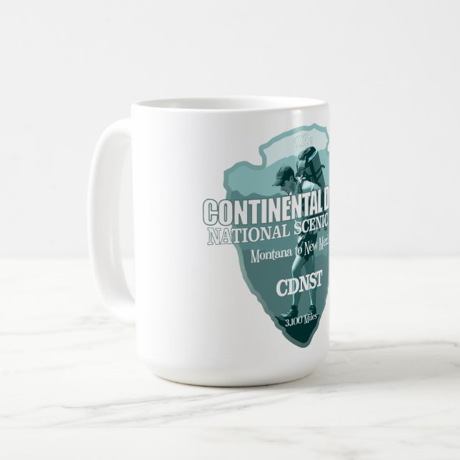 Continental Divide Trail (arrowhead T) Kaffeetasse (Vorderseite Links)