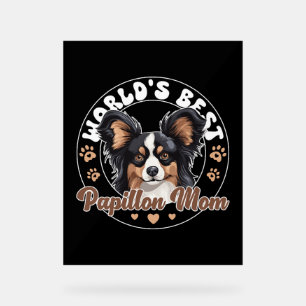 Continental Miniature Spaniel Weltbestes Acrylschild
