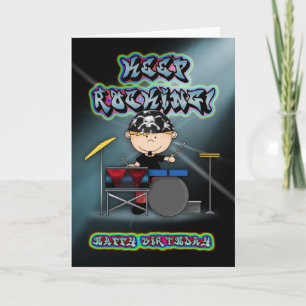 continuer à rocker carte de voeux d'anniversaire a