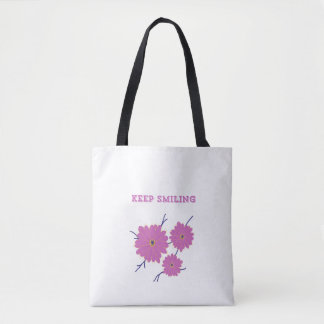 Continuer à sourire Sac fourre-tout floral : Porte