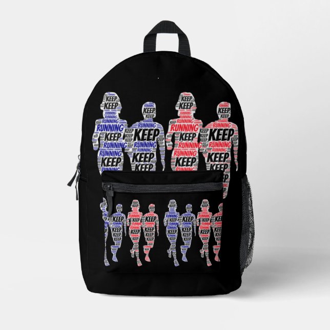 Continuer à tourner sur tout le sac à dos imprimé (Recto)