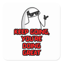 Continuer - Sticker motivationnel mignon