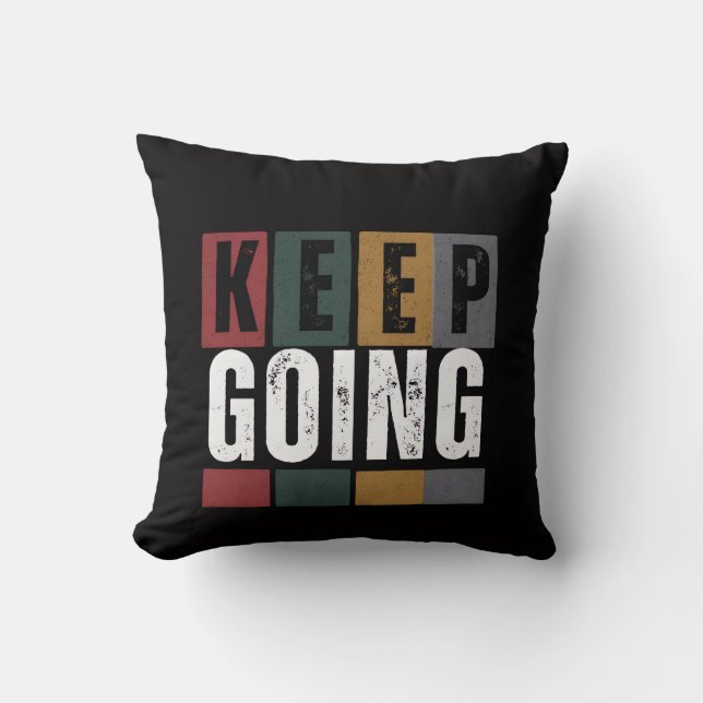 Continuez – Coussin de Motivation (Recto)