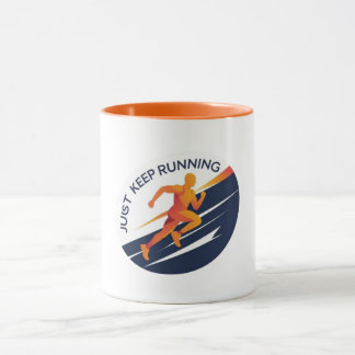 Continuez Juste À Courir Motivationnel Coureur Mug