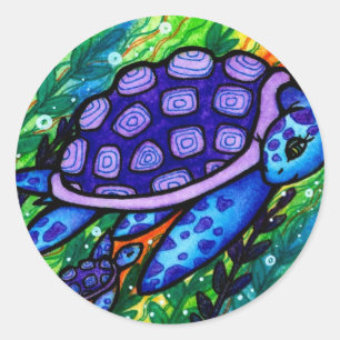"Continuez !" Stickers Tortue de mer et Baby