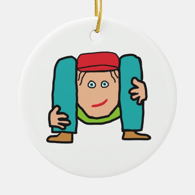 Contortionist Keramik Ornament (Vorne)