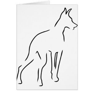 Contour de dobermann