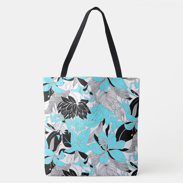 Contour Hawaii Tropical Lily and Protea Beach Bag Tasche (Vorderseite)