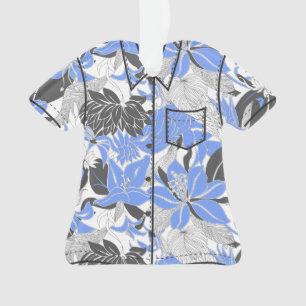 Contour Hawaii Tropical Lily Protea Aloha Shirt