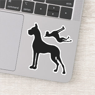 Contour Sticker beschnitten Great Dane