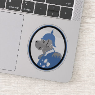 Contour Sticker Great Dane