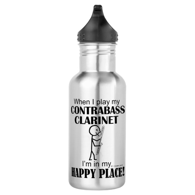 Contrabass Klarinette Happy Place Edelstahlflasche (Rechts)
