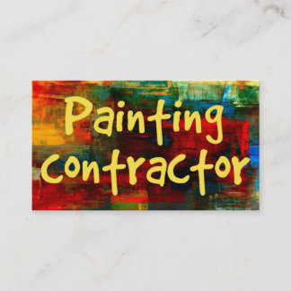 Contractant de peinture en Carte de visite de pein