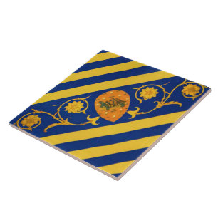 Contrada della Tartuca (Tortoise) Palio di Siena Fliese