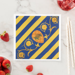 Contrada della Tartuca (Tortoise) Palio di Siena Serviette