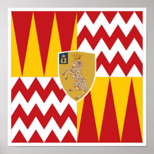Contrada di Valdimontone (Tal des Widders) Poster