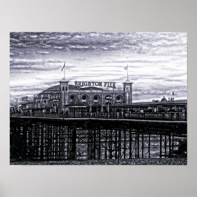 Contrast Brighton Pier Poster (Vorne)