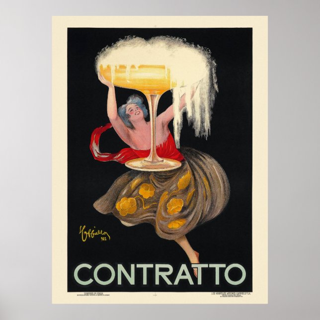 Contrat France Poster vintage 1922 (Devant)