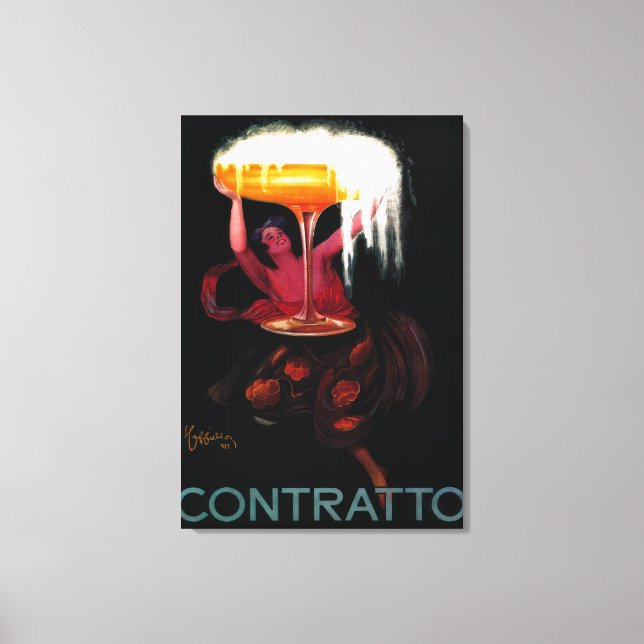 Contratto Vintage PosterEurope Leinwanddruck (Vorderseite)