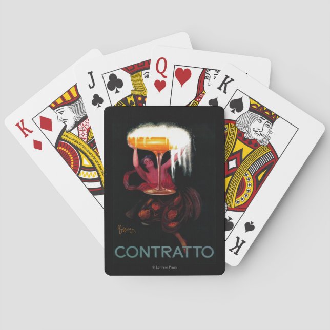 Contratto Vintages PosterEurope Spielkarten (Rückseite)