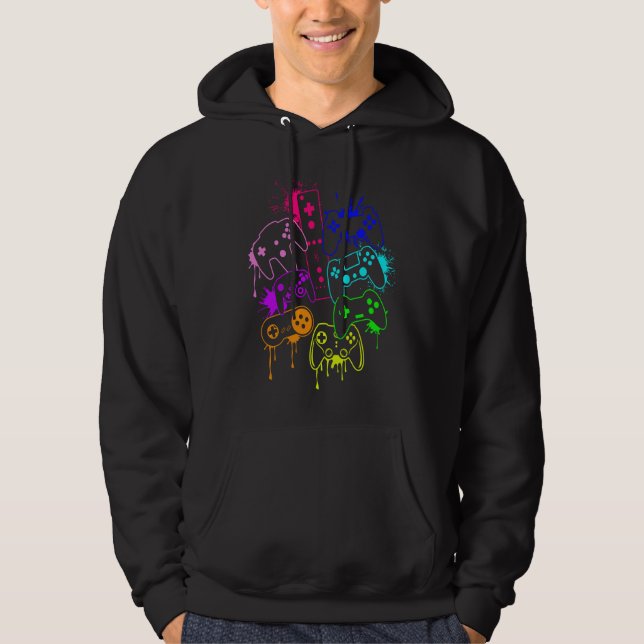 Control all the Things Video Game Controller  5 Hoodie (Vorderseite)