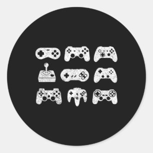 Control All The Things Video Game Controller Runder Aufkleber