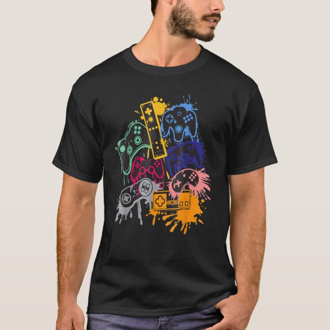 Control All The Things Video Game Controller T-Shirt (Vorderseite)