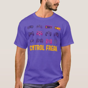Control Freak lustiges Gaming-Shirt Gamer Geek Vin T-Shirt