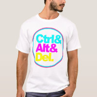 Contrôle Alt Del, t-shirt typographie