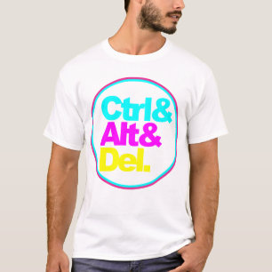 Contrôle Alt Del, t-shirt typographie