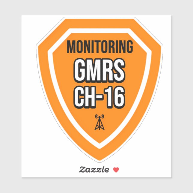 Contrôle Sticker du canal 16 du SRMG pour véhicule (Feuille)