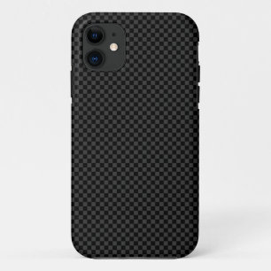 Contrôle subtil - gris foncé sur coque iphone noir