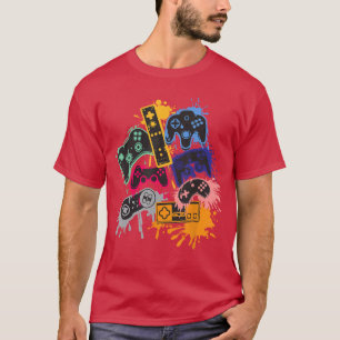 Contrôlez toutes les choses T-shirt manette de jeu