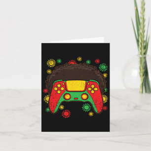 Controller Afro Black History Monat Gaming Gamer 1 Karte