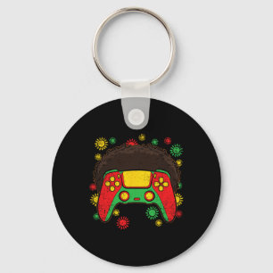 Controller Afro Black History Monat Gaming Gamer 1 Schlüsselanhänger
