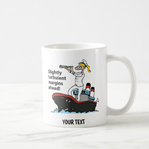Controller Cartoon Frau Kaffeetasse