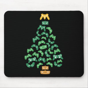 Controller Christmas Tree Pajama Cool Xmas Gaming Mousepad