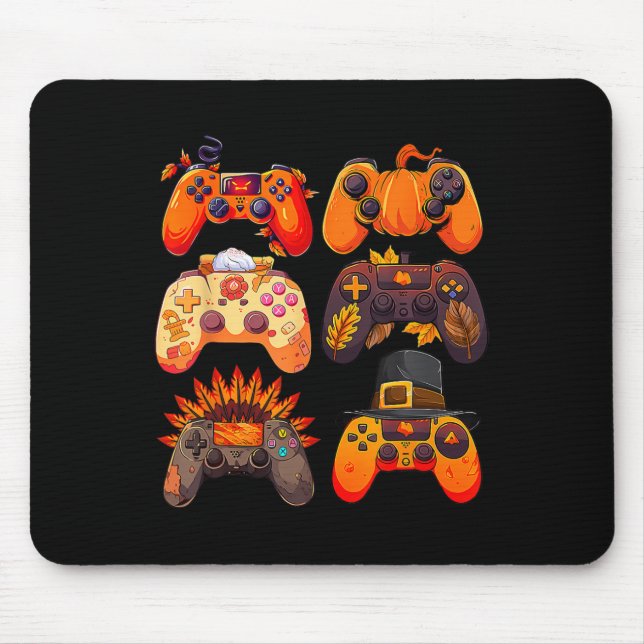 Controller fallen Gaming Video Game Türkei Thanksg Mousepad (Vorne)