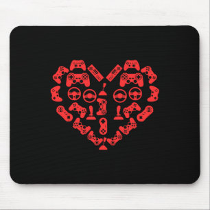 Controller Heart Valentinstag Cool Gaming Gamer Mousepad
