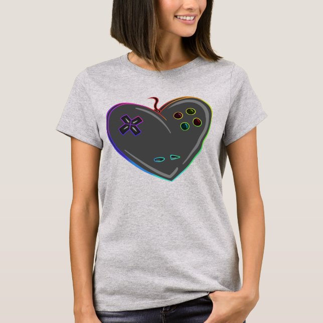 Controller-Herz T-Shirt (Vorderseite)