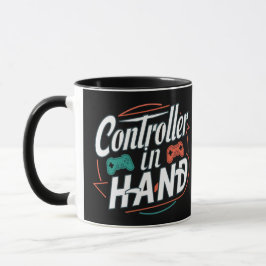Controller in der Hand, Gamer-Tasse Tasse