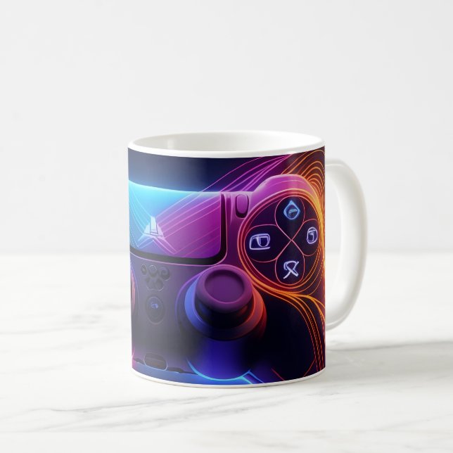 Controller-Play-Station Kaffeetasse (VorderseiteRechts)