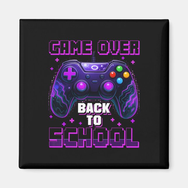 Controller-Spiel zurück zum ersten Schultag Magnet (Vorne)