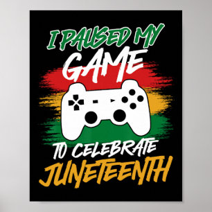 Controller Videospielkonsole pausierte mein Spiel Poster