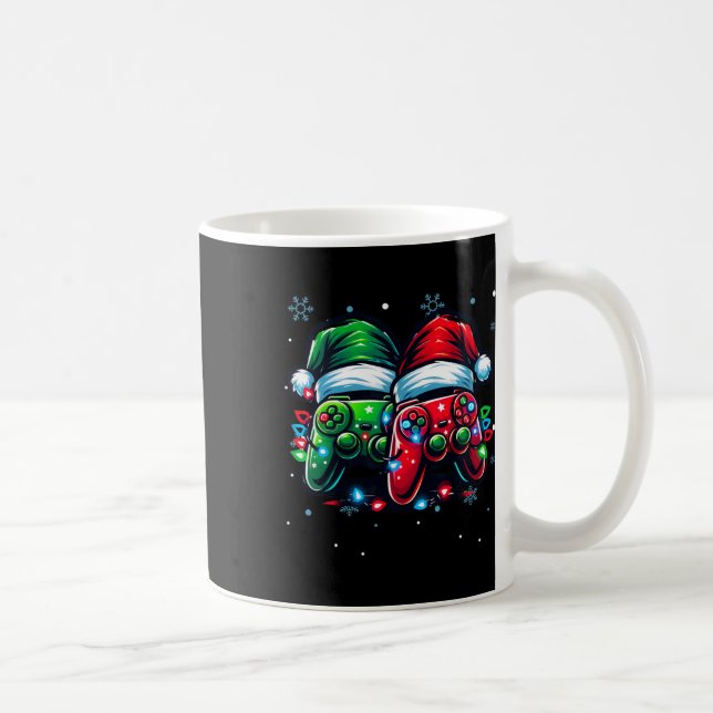 Controller-Weihnachtsmannmütze WeihnachtsGamer Kaffeetasse (Rechts)