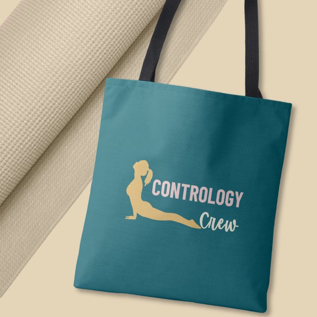 Contrology Crew Pilates Yoga Fitness Pose Tasche (Contrology Crew Pilates Quote Yoga Fitness Tote Bag)